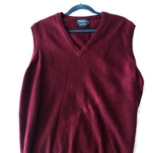 Vintage Burberry’s Maroon Sweater Vest